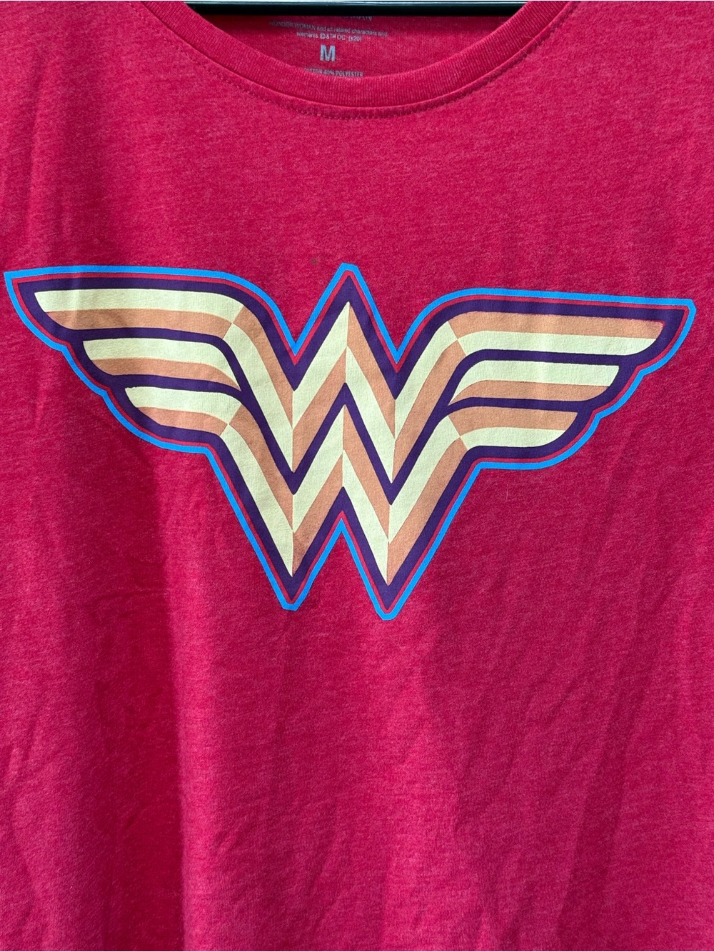 Women’s Red Wonder Woman Logo Tee - Picture 4 of 7
